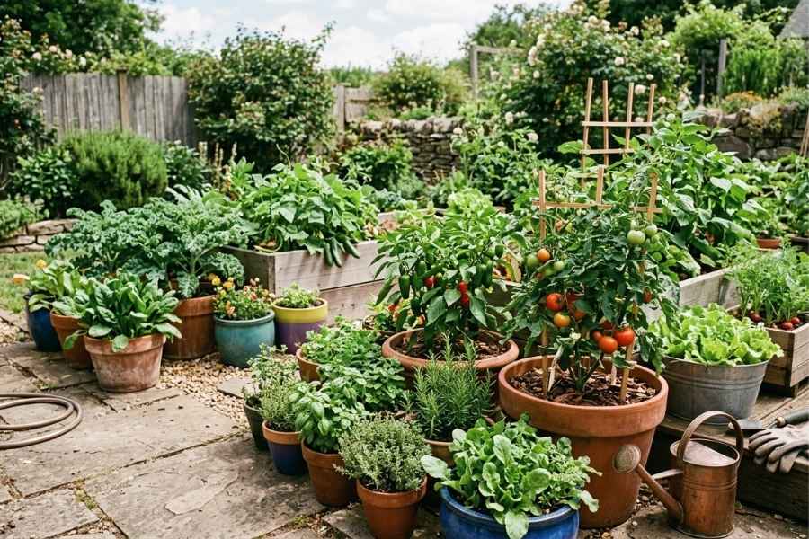 10 Outdoor Container Vegetable Gardening Ideas