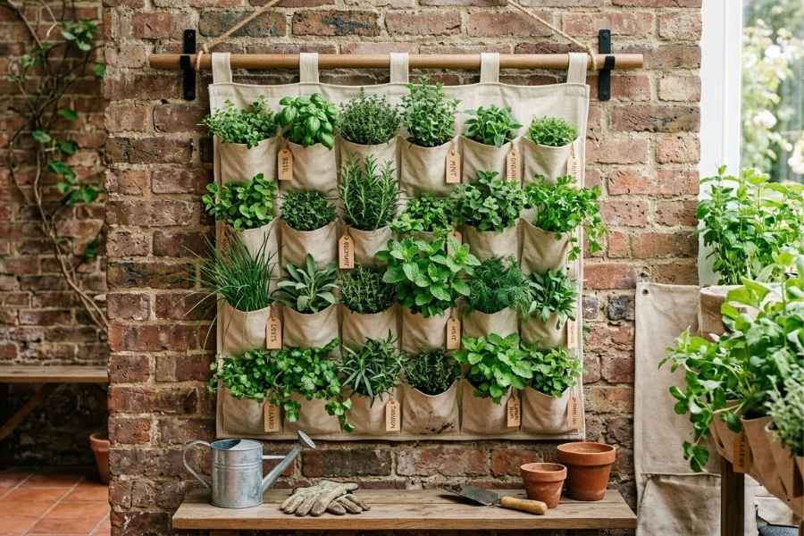 11 Outdoor Wall Herb Garden Ideas