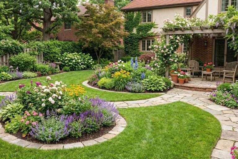 9 Beautiful Backyard Flower Bed Ideas